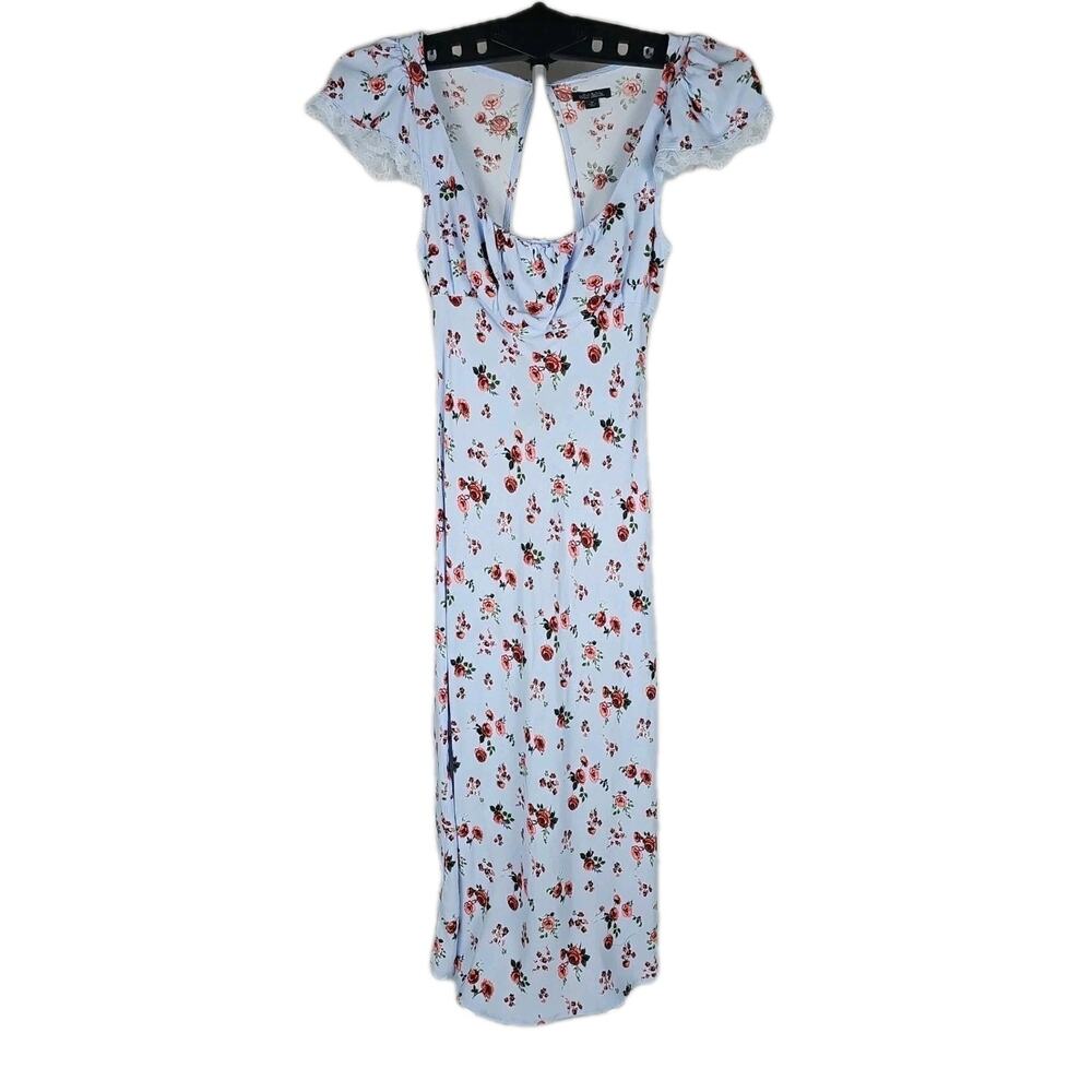 Wild Fable Blue Floral Maxi Summer & Spring Dress, Size XS